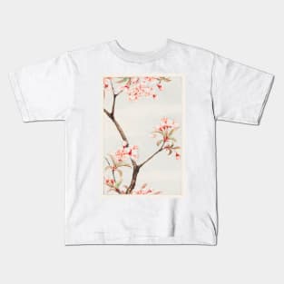 Flower painting, Sakura cherry during 1870–1880 by Megata Morikaga Kids T-Shirt